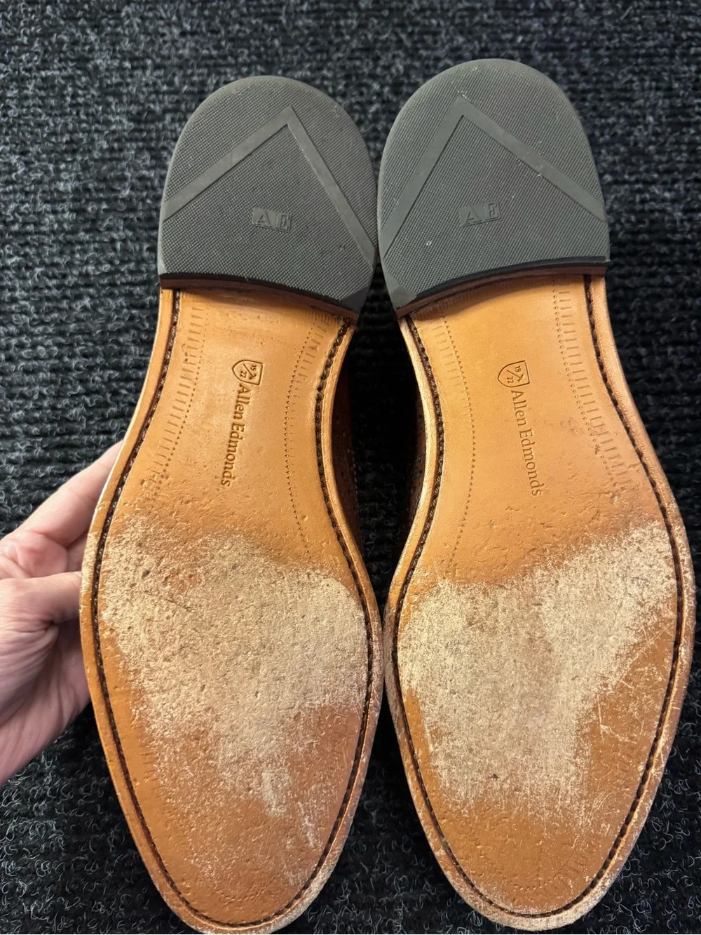Allen Edmonds McAllister Wingtip Oxford Sz 11 2A Dark Chili Handcrafted In USA